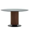 Colonna 840 Walnut Table with Marquinia Black Marble Top