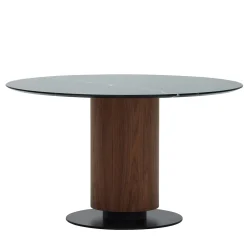 Colonna 840 Walnut Table with Marquinia Black Marble Top