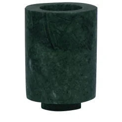 Com Cylindrical Green Guatemala Marble Candler Holder