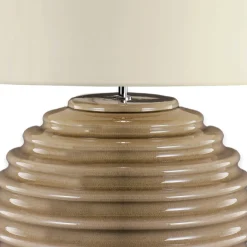 Concept Lucy Large Taupe Ceramic Table Lamp by Marioni LAB