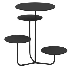 Condiviso 4-Tier Anthracite Serving Stand