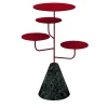 Condiviso 4-Tier Ruby Red/Green Guatemala Serving Stand