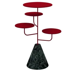 Condiviso 4-Tier Ruby Red/Green Guatemala Serving Stand