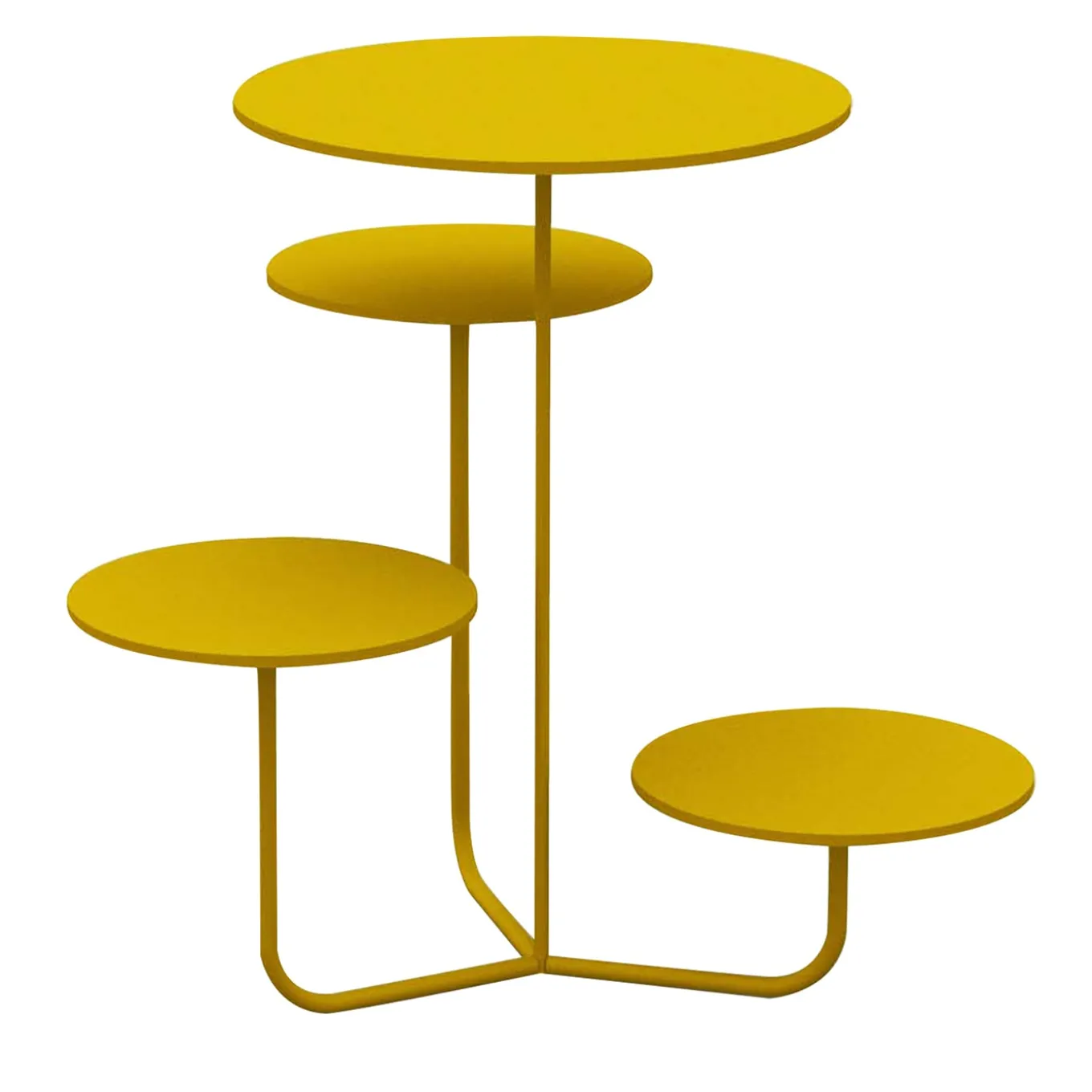 Condiviso 4-Tier Yellow Serving Stand