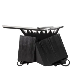 Conforme Al Plastico Black Lacquered Oak Sideboard