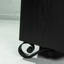 Conforme Al Plastico Black Lacquered Oak Sideboard