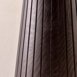 Cono da Terra Black Wood and Murano Glass Floor Lamp