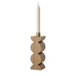 Constantin Oak Candle Holder by Agustina Bottoni