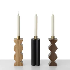 Constantin Oak Candle Holder by Agustina Bottoni