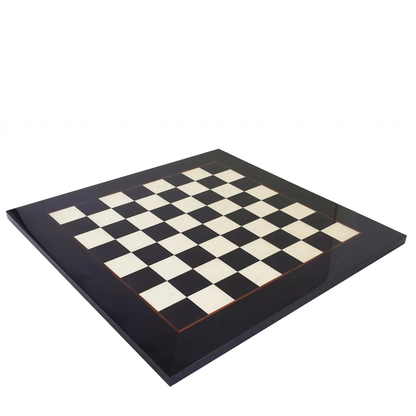 Contemporary Oriental Brass and Wood Chess Set