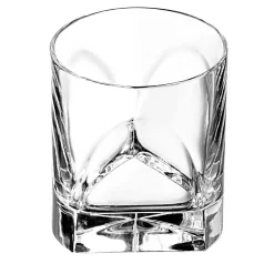 Conversazione Set of 4 Double Old Fashion Glasses by Enzo Mari