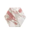 Convivio Set of 2 Coasters in Norwegian Rose Marble