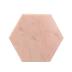 Convivio Set of 2 Coasters in Rose Portugal Marble