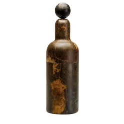 Cooler E Bottle in Black & Gold Marble