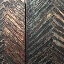 Copper Green Wood Bar Cabinet