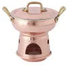 Copper Sauce Pot with Warming Base and Lid