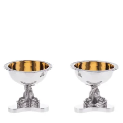 Coppette Royal Silver Salt Cellars