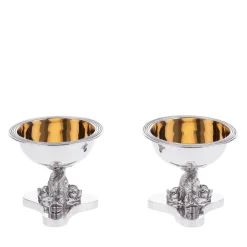 Coppette Royal Silver Salt Cellars