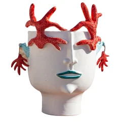 Corallina The Girl Who Defends The Sea Head Vase