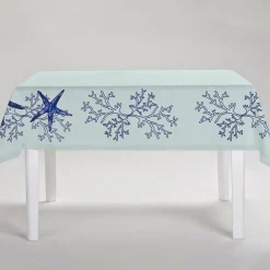 Corallo Blu Rectangular Turquoise Tablecoth