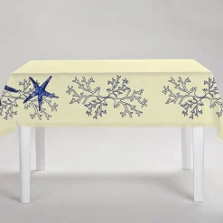 Corallo Blu Rectangular Yellow Tablecoth