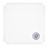 Corallo Blu Set of 6 Fringed Embroidered White Napkins