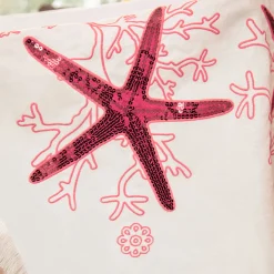 Corallo Rosa White Tablecloth