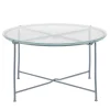 Corda Plumbeo Round Glass Top Outdoor Dining Table by Zanellato&Bortotto