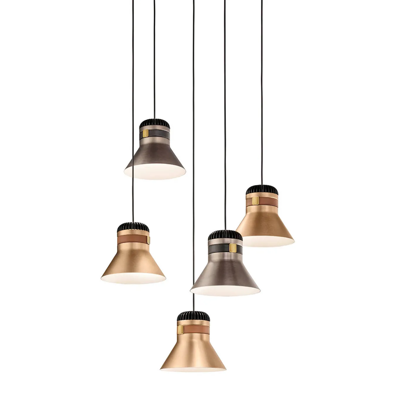 Cordea S P Satin Galvanized Metal 5-light Chandelier