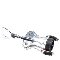 Corkscrew with Black Eco-Leather and Rope Inserts