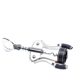 Corkscrew with Blue Eco-Leather and Rope Inserts