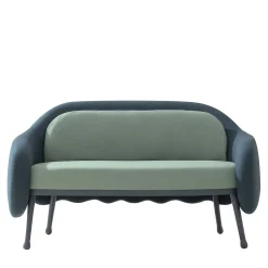 Corolla 273 Green and Blue Sofa by Cristina Celestino