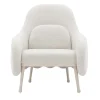 Corolla 272 White Armchair by Cristina Celestino