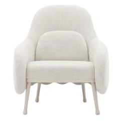 Corolla 272 White Armchair by Cristina Celestino