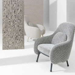 Corolla 272 White Armchair by Cristina Celestino