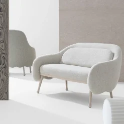 Corolla 273 White Sofa by Cristina Celestino