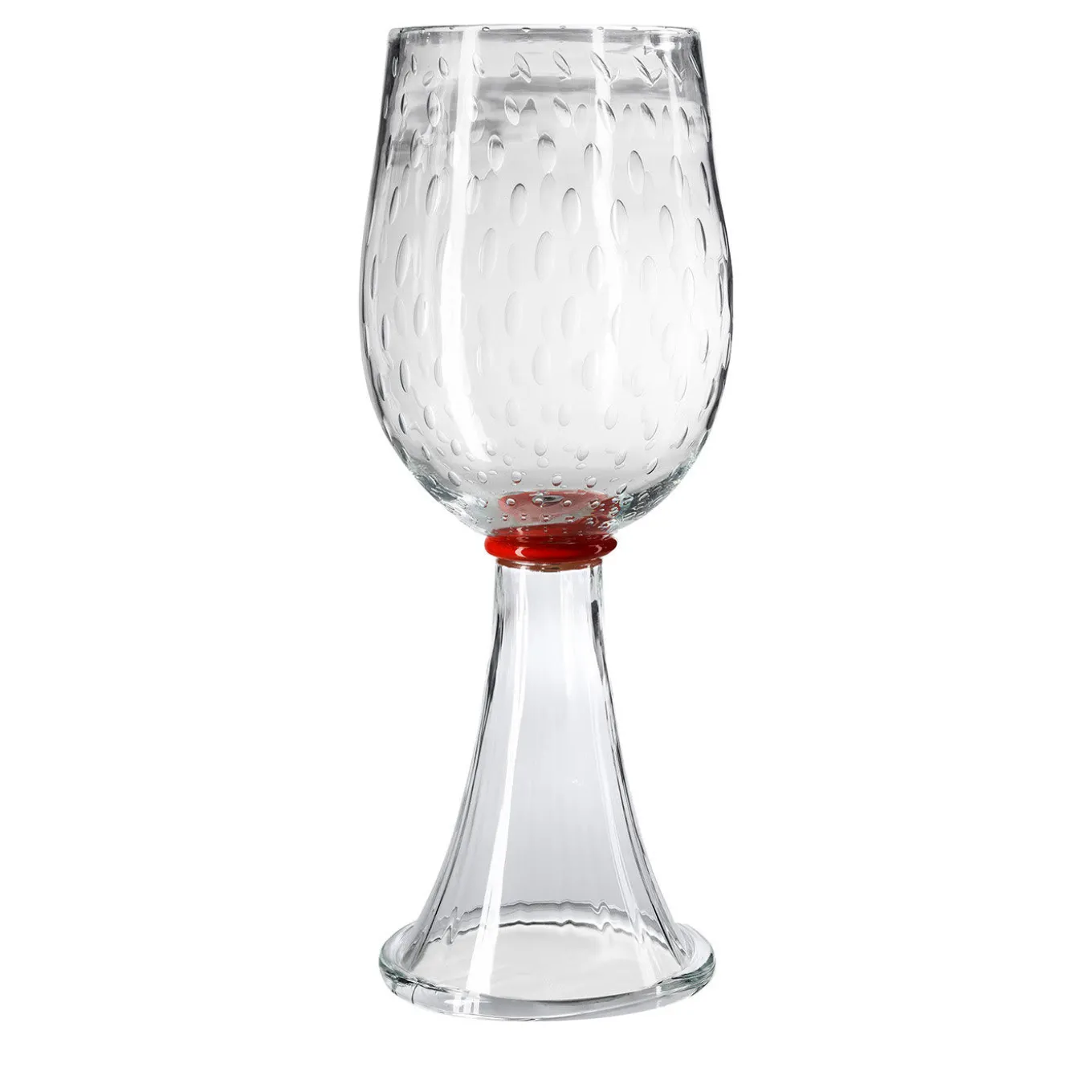 Correr Clear and Orange Vase