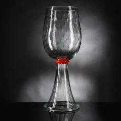 Correr Clear and Orange Vase