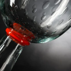 Correr Clear and Orange Vase