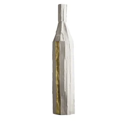 Corteccia White Bottle with Gold Insert