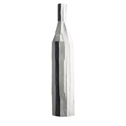 Corteccia White Decorative Bottle with Black Insert