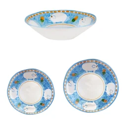 Cortile 18-Piece Azure Plate Setting