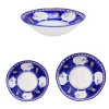 Cortile 18-Piece Blue Plate Setting