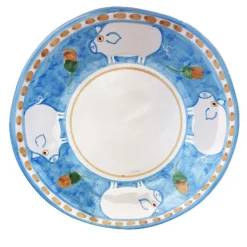 Cortile Set of 6 Round Azure Charger Plates 38cm