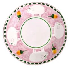 Cortile Set of 6 Round Pink Charger Plates 38cm