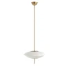 Cosmos Anticated Satin brass and Alabaster Chandelier