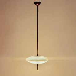 Cosmos Anticated Satin brass and Alabaster Chandelier