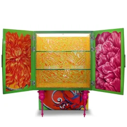 Costantino Bar Cabinet Flower by Carlo Rampazzi