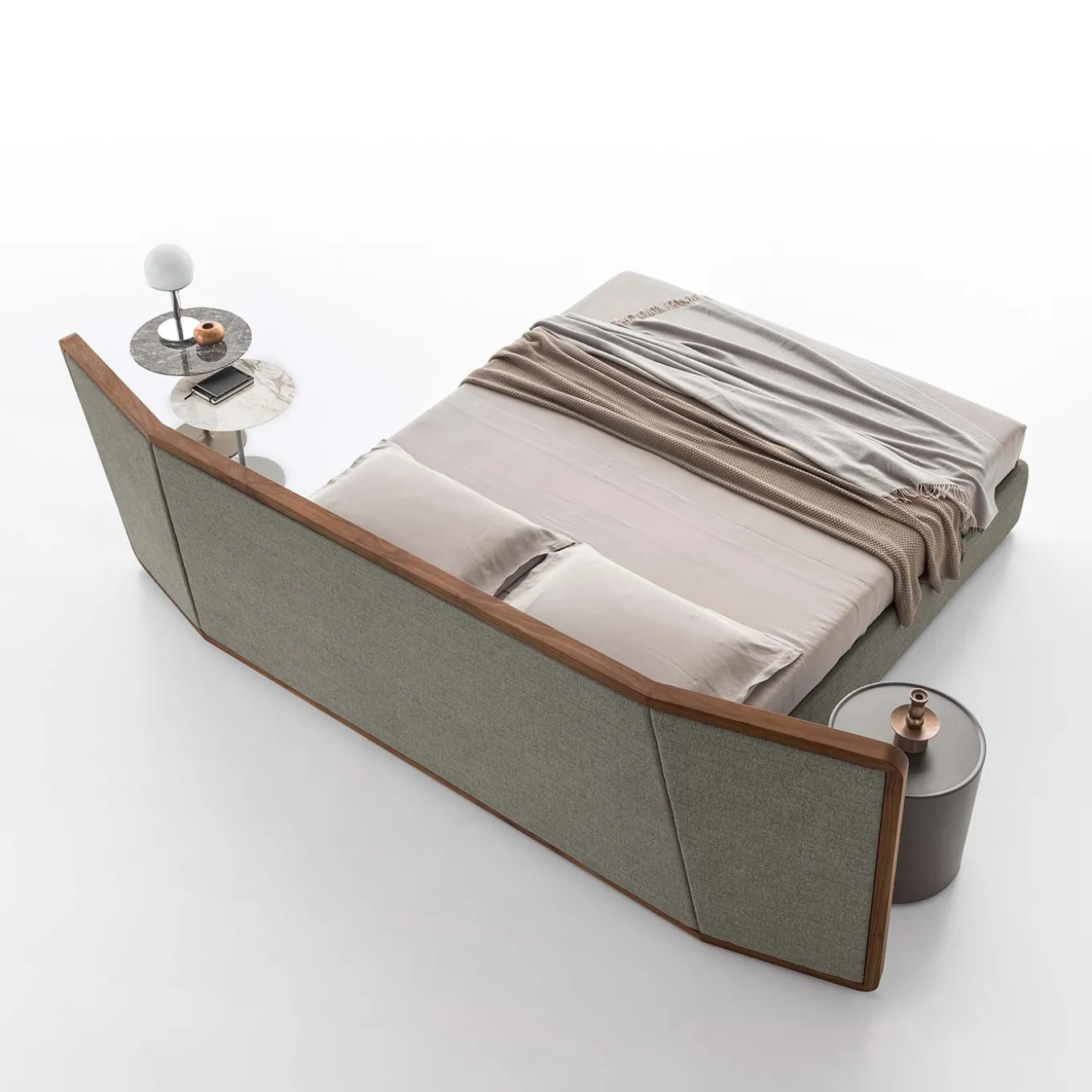 Coventry Gray Bed by Giuseppe Bavuso