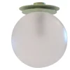 Crapa Green Brass And Glass Ceiling Lamp